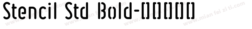 Stencil Std Bold字体转换